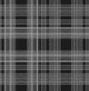 Malibu PS Rad Plaid Contemporary Plaid - Onyx | Peel and Stick Removable Wallpaper