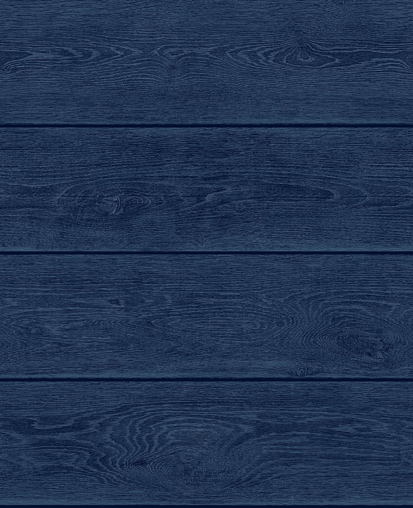 Malibu PS Stacks Rustic Wood - Denim Blue | Peel and Stick Removable Wallpaper