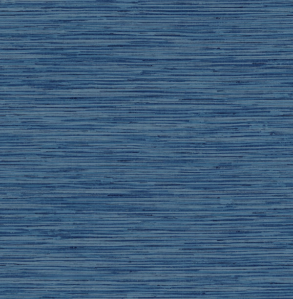 Malibu Ps Grasscloth Contemporary Grasscloth - Marine Blue | Peel and Stick Removable Wallcovering