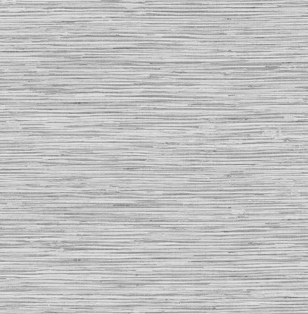 Malibu Ps Grasscloth Contemporary Grasscloth - Moonstone Grey | Peel and Stick Removable Wallcovering