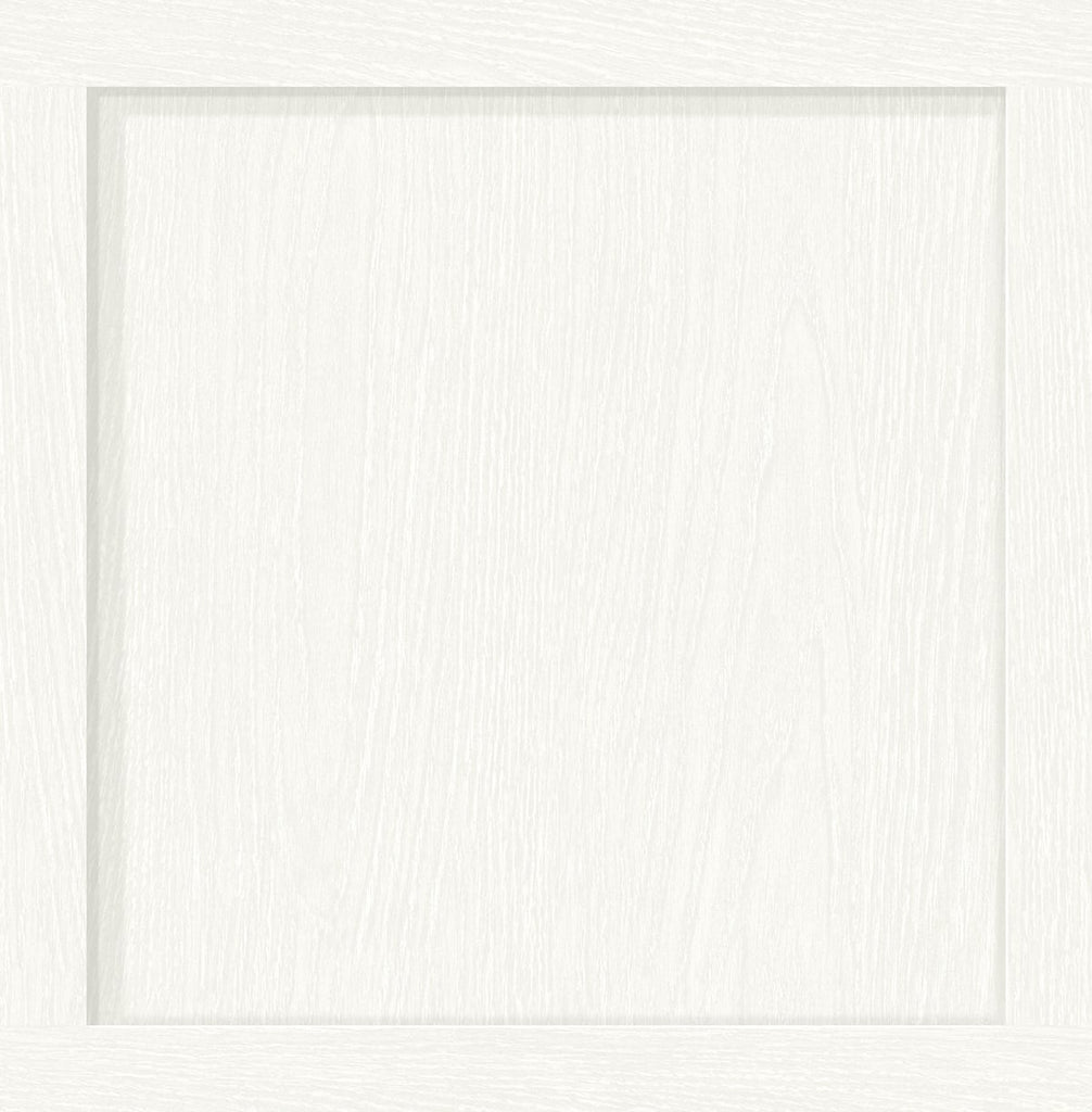 Malibu PS Squared Away Rustic Wood - Dove White | Peel and Stick Removable Wallpaper