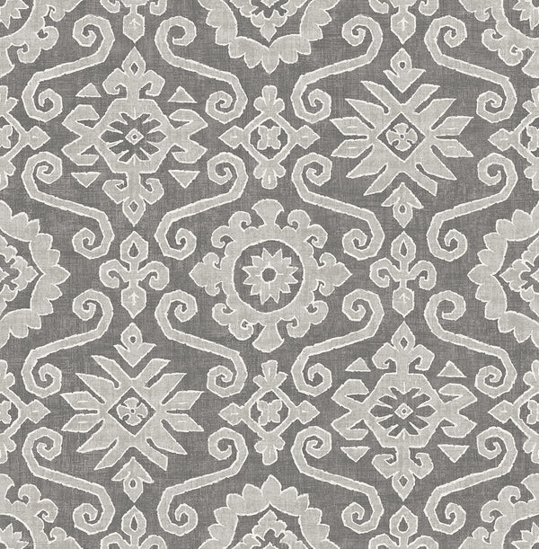 Malibu Ps Augustine Contemporary Geometric - Pewter & Stone | Peel and Stick Removable Wallcovering