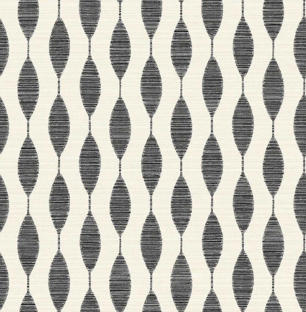 Malibu PS Ditto Contemporary Geometric - Eclipse & Linen | Peel and Stick Removable Wallpaper