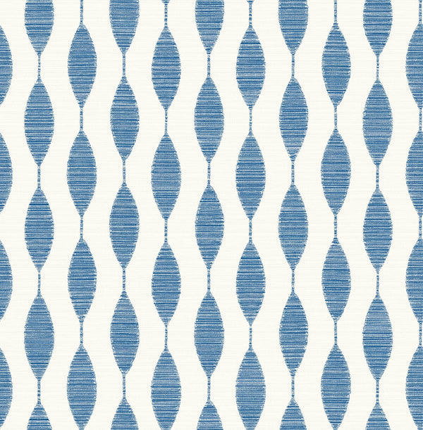 Malibu Ps Ditto Contemporary Geometric - French Blue | Peel and Stick Removable Wallcovering