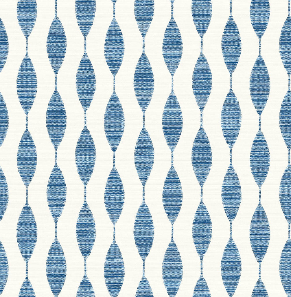 Malibu PS Ditto Contemporary Geometric - French Blue | Peel and Stick Removable Wallpaper