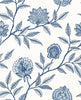Malibu PS Jaclyn Contemporary Floral - Blue Lagoon | Peel and Stick Removable Wallpaper