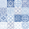 Malibu PS Tilework Contemporary Tile - Glacier Blue | Peel and Stick Removable Wallpaper