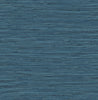 Malibu PS Saybrook Faux Rushcloth Contemporary Grasscloth - Nautica Blue | Peel and Stick Removable Wallpaper