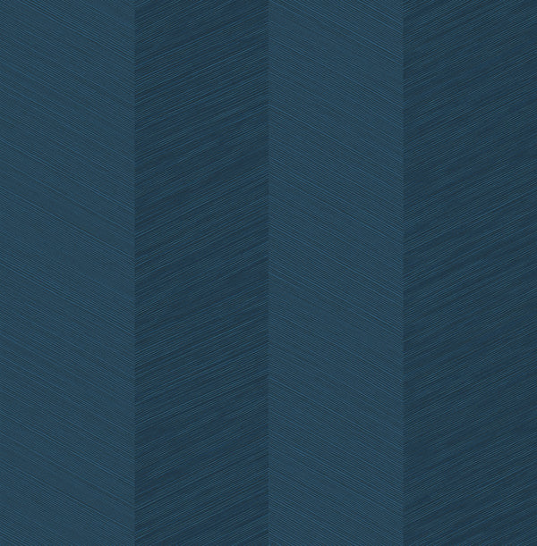 Malibu Ps Chevy Hemp Contemporary Grasscloth - Navy Blue | Peel and Stick Removable Wallcovering