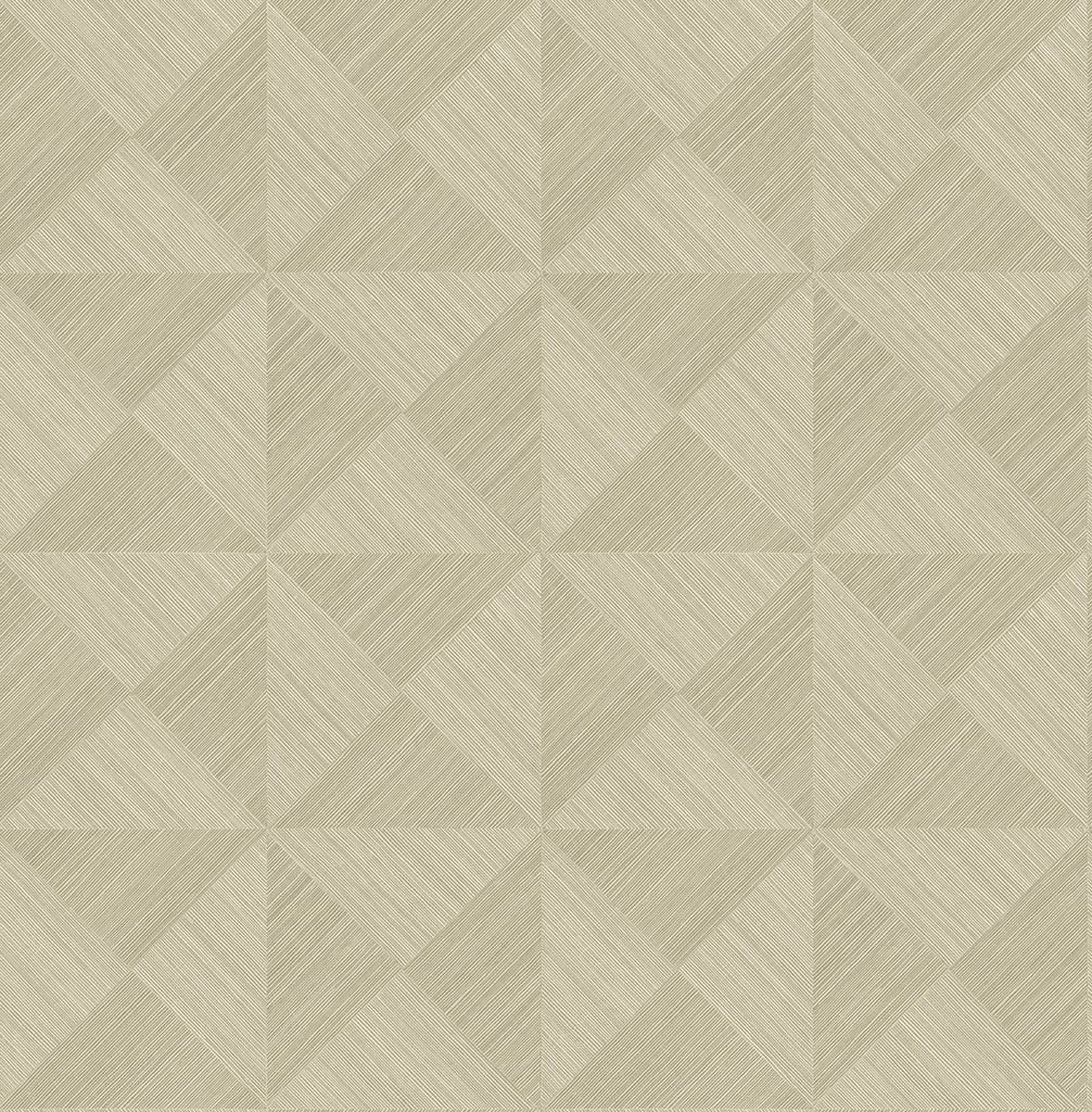 Malibu PS Geo Inlay Contemporary Grasscloth - Khaki | Peel and Stick Removable Wallpaper