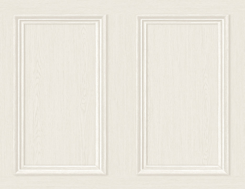 Malibu PS Faux Wood Panel Rustic Wood - Dove | Peel and Stick Removable Wallpaper