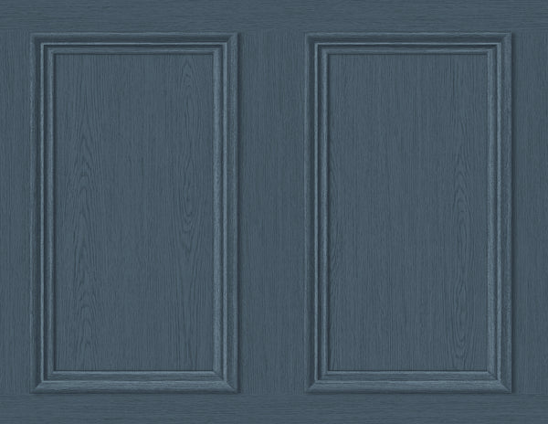 Malibu Ps Faux Wood Panel Rustic Wood - Denim Blue | Peel and Stick Removable Wallcovering