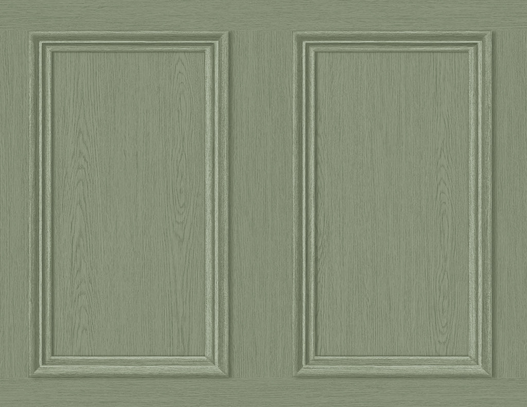 Malibu PS Faux Wood Panel Rustic Wood - Fresh Rosemary | Peel and Stick Removable Wallpaper