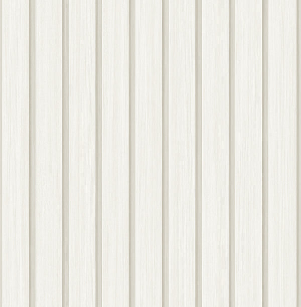 Malibu Ps Faux Wooden Slats Rustic Wood - Dove | Peel and Stick Removable Wallcovering