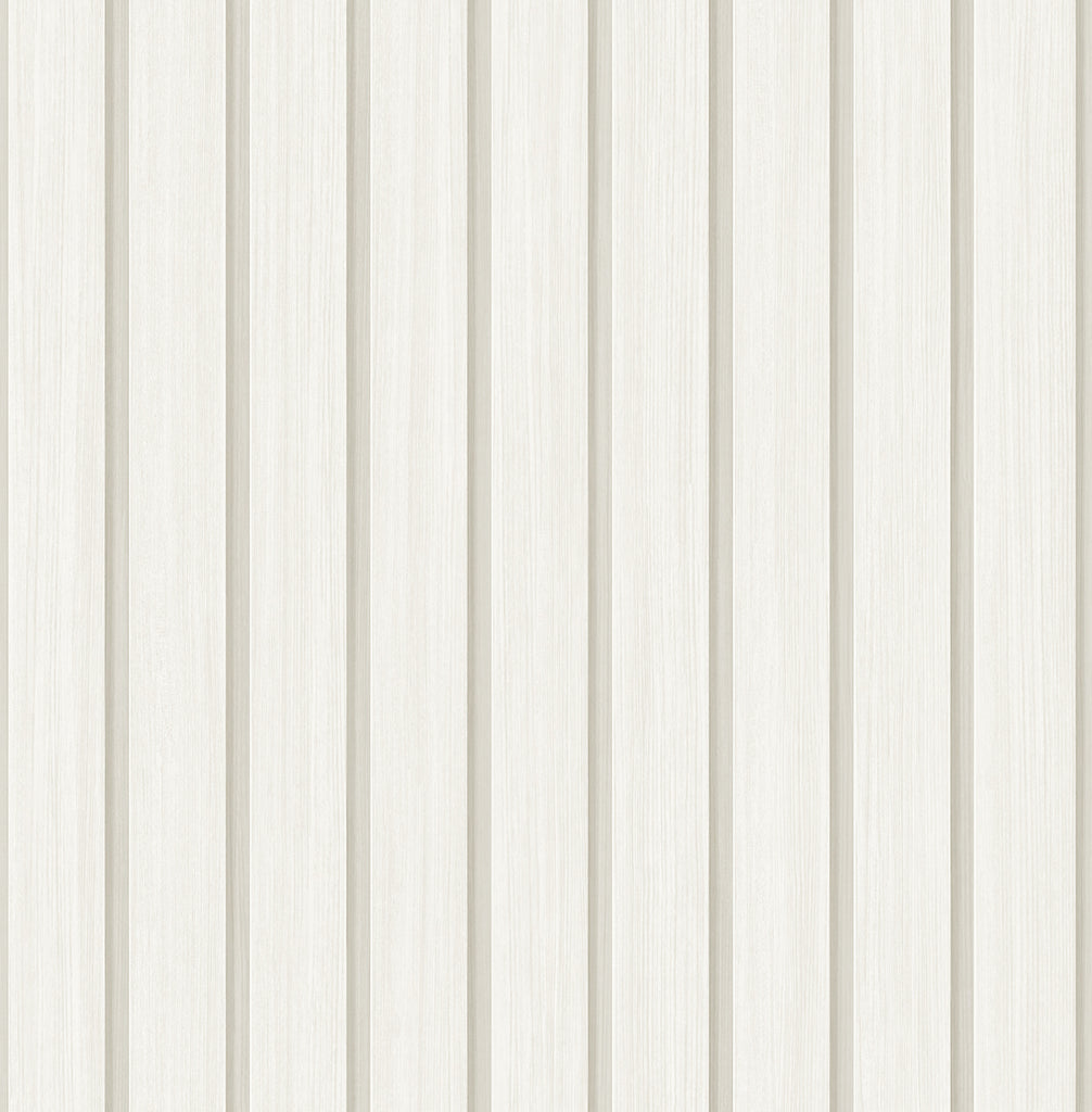 Malibu PS Faux Wooden Slats Rustic Wood - Dove | Peel and Stick Removable Wallpaper