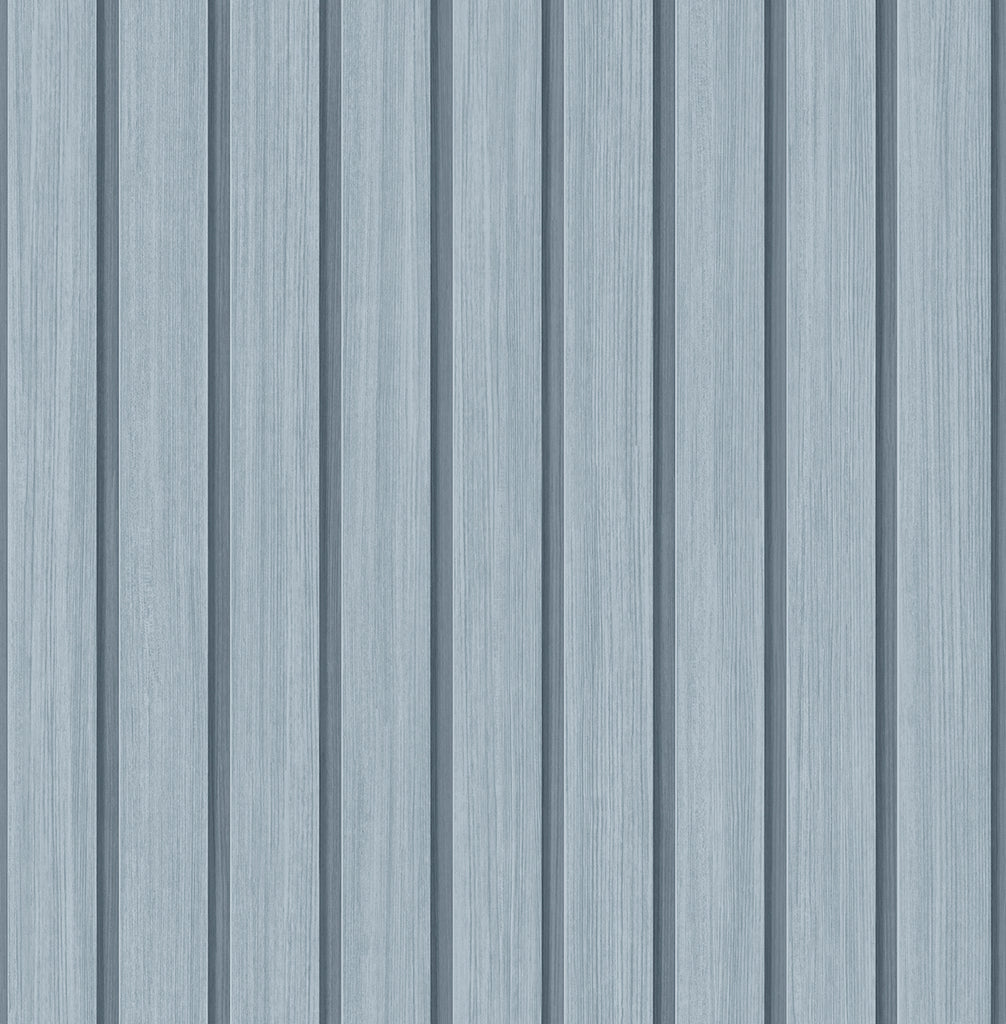 Malibu PS Faux Wooden Slats Rustic Wood - Blue Skies | Peel and Stick Removable Wallpaper