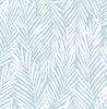 Malibu PS Mod Palm Coastal Botanical - Blue Skies | Peel and Stick Removable Wallpaper
