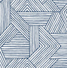 Malibu PS Etched Geometric Contemporary Geometric - Navy Blue | Peel and Stick Removable Wallpaper