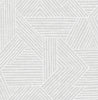 Malibu PS Etched Geometric Contemporary Geometric - Salt Glaze | Peel and Stick Removable Wallpaper