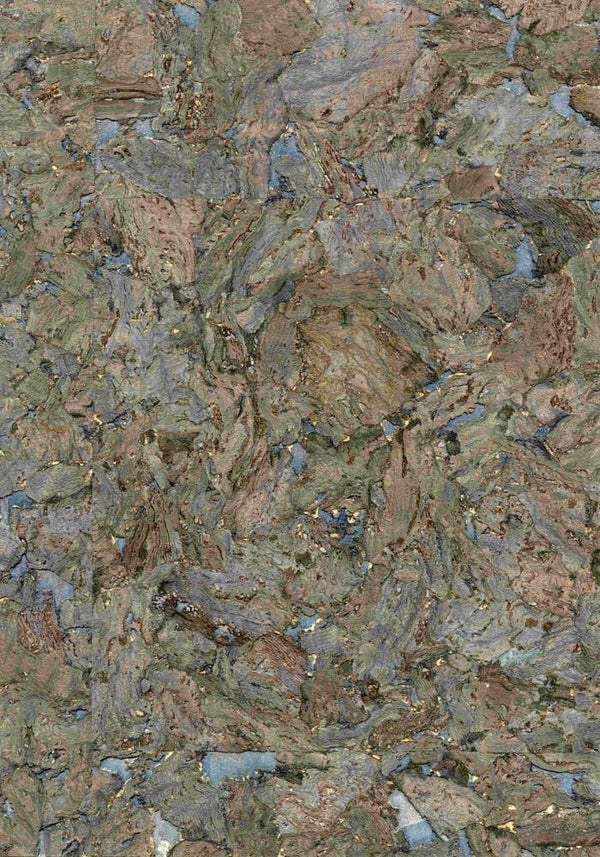 Cinque Terre Seagrass - Charcoal Wallcovering | Phillipe Romano