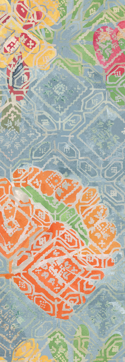 Shepherd's Delight Mural - Blue, Green, Yellow, Orange Wallcovering | Mind the Gap