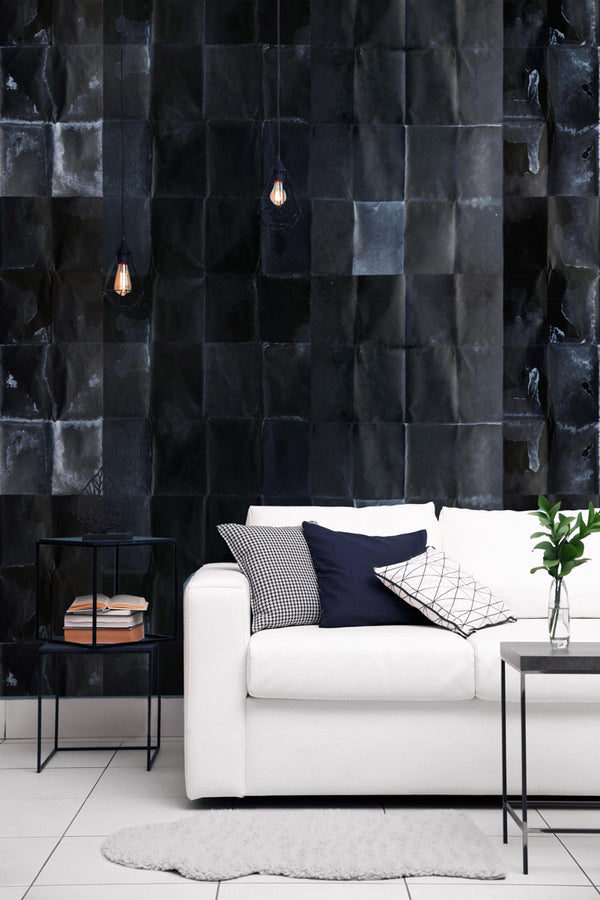Shibui Asphalt - Blue, Grey Wallcovering | Mind the Gap