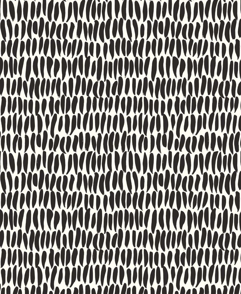 Malibu Brushwork  Wallpaper - Contemporary Abstract - Inkwell | Malibu Wallpaper