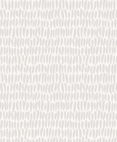 Malibu Brushwork  Wallpaper - Contemporary Abstract - Fog | Malibu Wallpaper