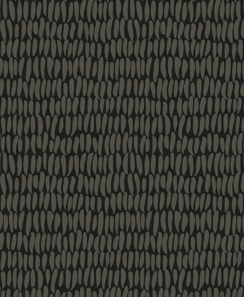 Malibu Brushwork  Wallpaper - Contemporary Abstract - Graphite | Malibu Wallpaper