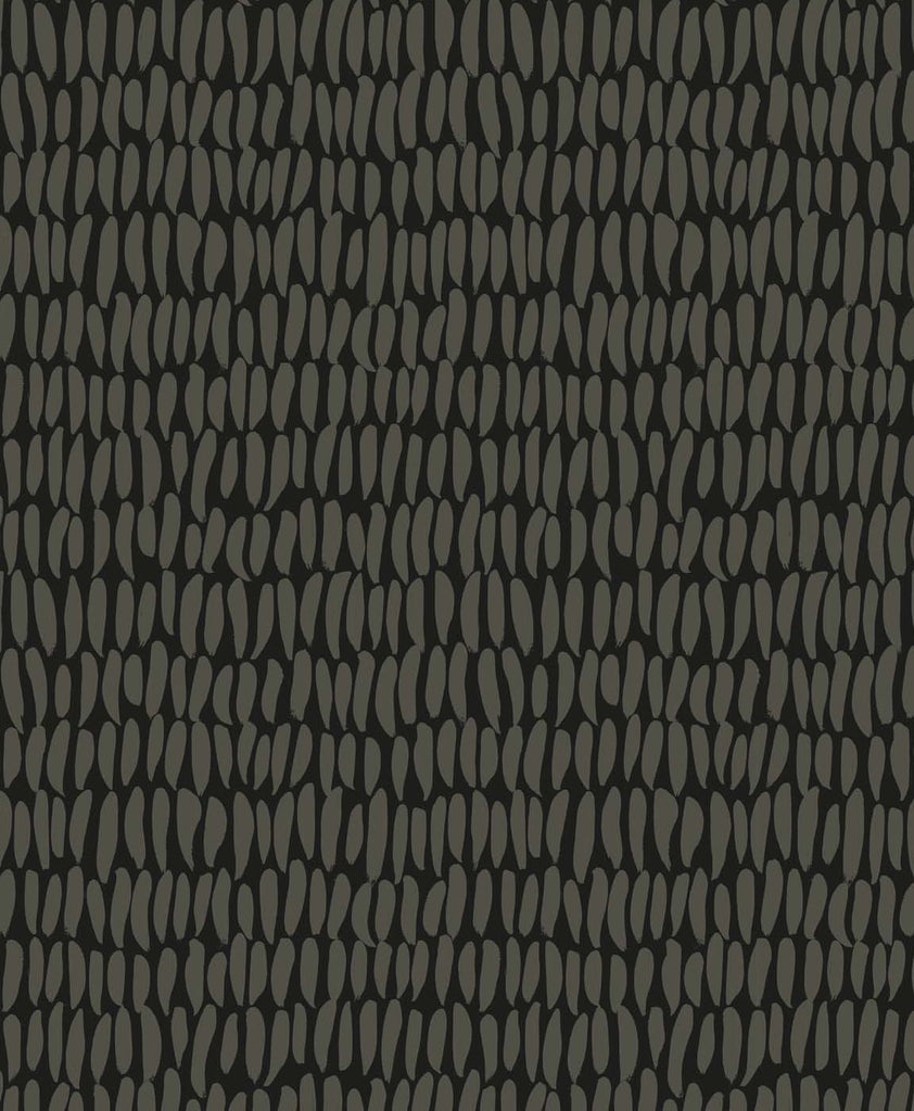Malibu Brushwork  Wallpaper - Contemporary Abstract - Graphite | Malibu Wallpaper