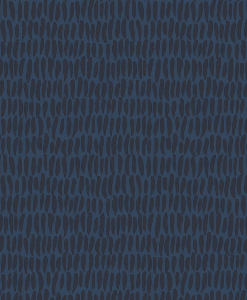 Malibu Brushwork  Wallpaper - Contemporary Abstract - Midnight | Malibu Wallpaper