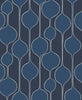 Malibu Minimalist Geometric  Wallpaper - Contemporary Geometric - Celtic Blue | Malibu Wallpaper