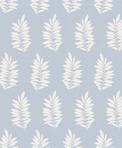 Pinnate Silhouette Contemporary Botanical - Iceburg | Architectural Wallcoverings