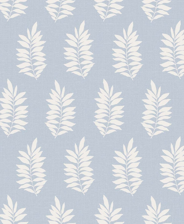 Pinnate Silhouette Contemporary Botanical - Iceburg | Architectural Wallcoverings