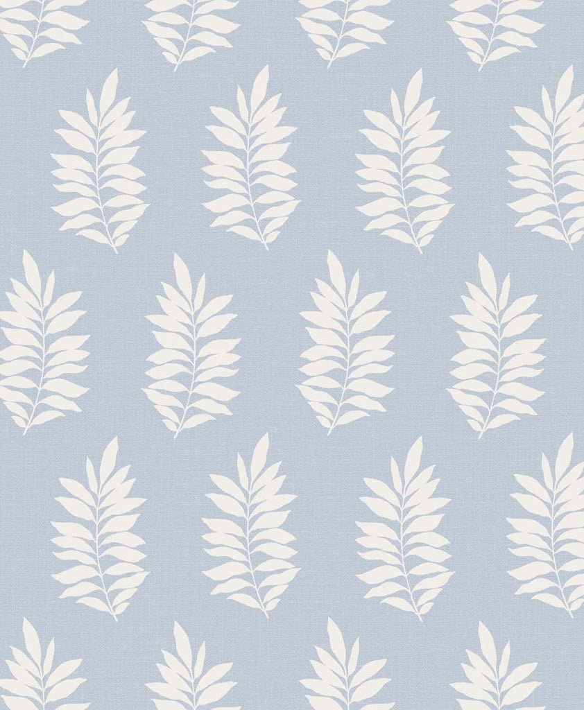 Malibu Pinnate Silhouette Wallpaper - Contemporary Botanical - Iceburg | Malibu Wallpaper