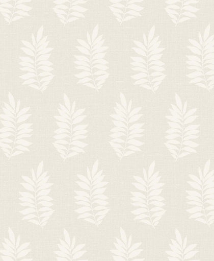 Pinnate Silhouette Contemporary Botanical - Almond | Architectural Wallcoverings