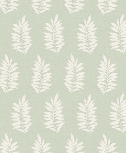 Pinnate Silhouette Contemporary Botanical - Sage | Architectural Wallcoverings