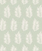 Malibu Pinnate Silhouette Wallpaper - Contemporary Botanical - Sage | Malibu Wallpaper