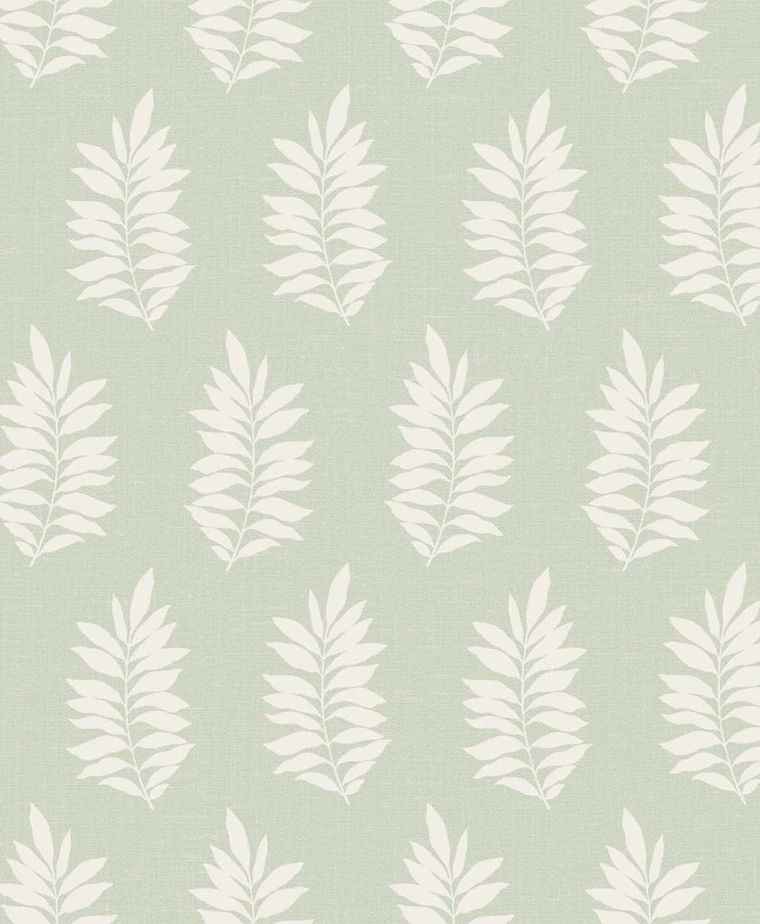 Malibu Pinnate Silhouette Wallpaper - Contemporary Botanical - Sage | Malibu Wallpaper