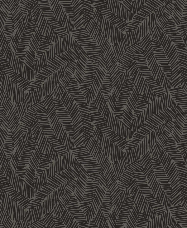 Lush Contemporary Abstract - Black Sapphire | Architectural Wallcoverings