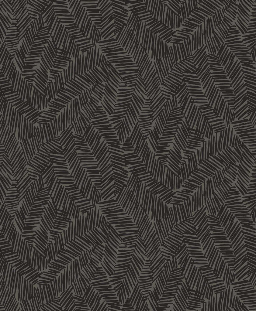 Malibu Lush  Wallpaper - Contemporary Abstract - Black Sapphire | Malibu Wallpaper