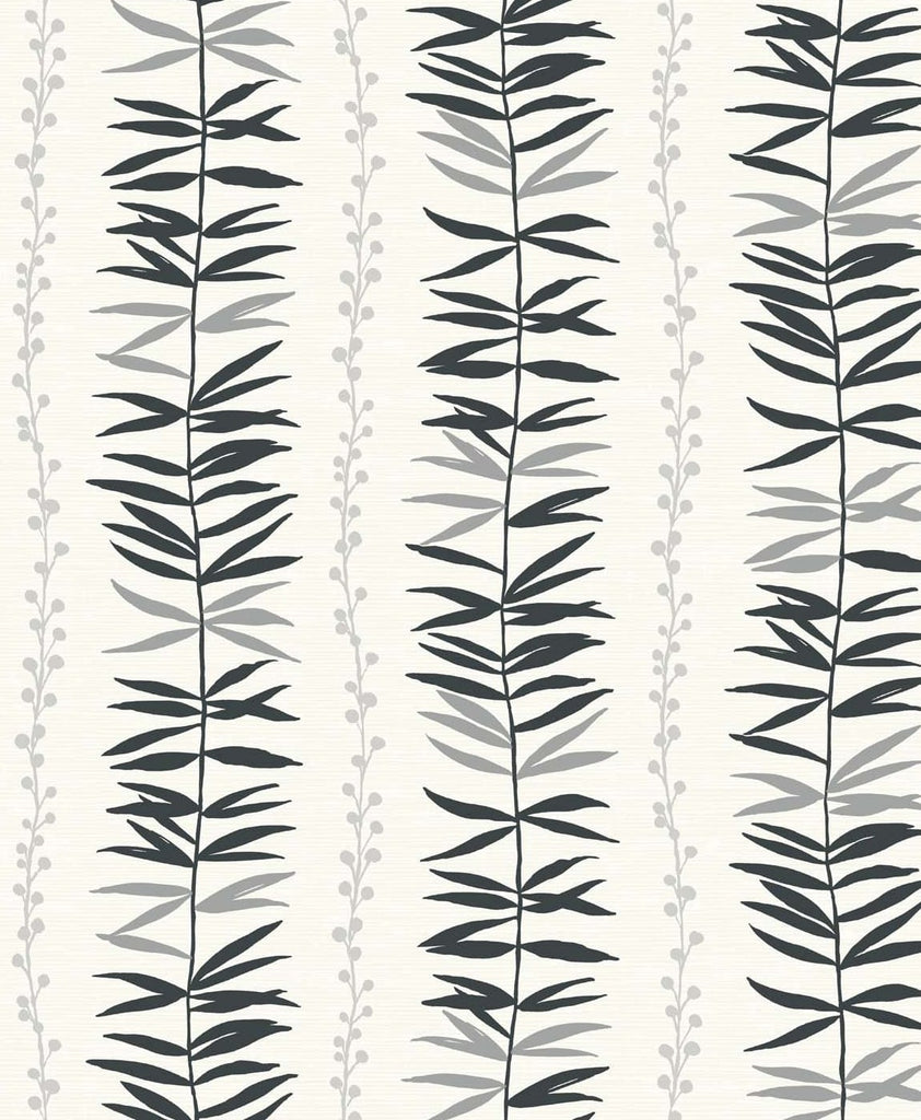 Malibu Summer Garland  Wallpaper - Contemporary Botanical - Shadow | Malibu Wallpaper