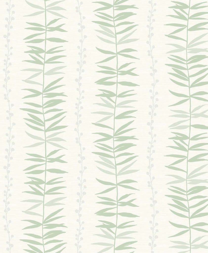 Malibu Summer Garland  Wallpaper - Contemporary Botanical - Forest | Malibu Wallpaper