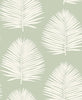 Malibu Island Palm Wallpaper - Coastal Palm Leaf - Celadon | Malibu Wallpaper