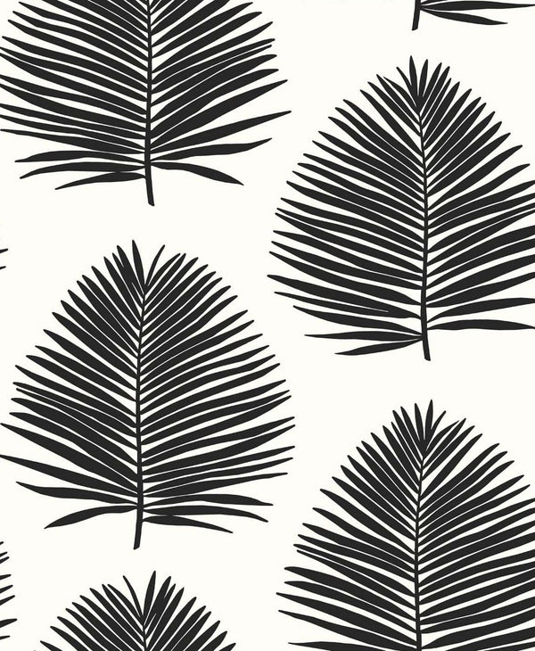 Island Palm Coastal Palm Leaf - Day And Night | Architectural Wallcoverings