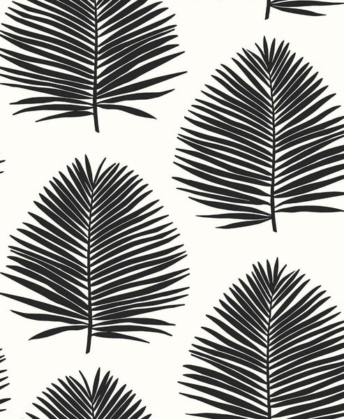 Malibu Island Palm Wallpaper - Coastal Palm Leaf - Day And Night | Malibu Wallpaper