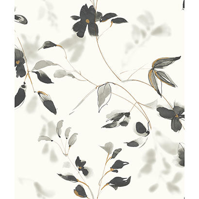 Plymouth Black Wallcovering | Jeffrey Stevens