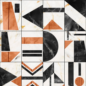 Soho Copper - Taupe, Black, Crimson Wallcovering | Mind the Gap
