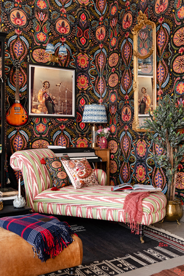 Soul Sacrifice - Black, Blue, Green, Yellow, Orange, Red Wallcovering | Mind the Gap