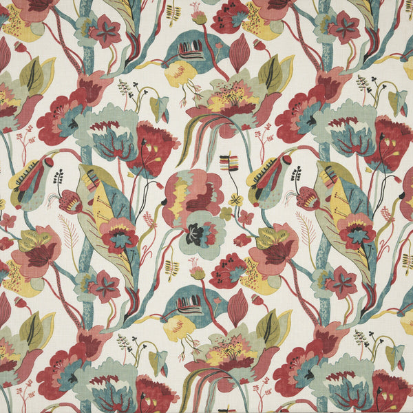 California - Linen/Teal/Pimento  By G P & J Baker | Specials Book |Botanical & Floral  Multipurpose Print